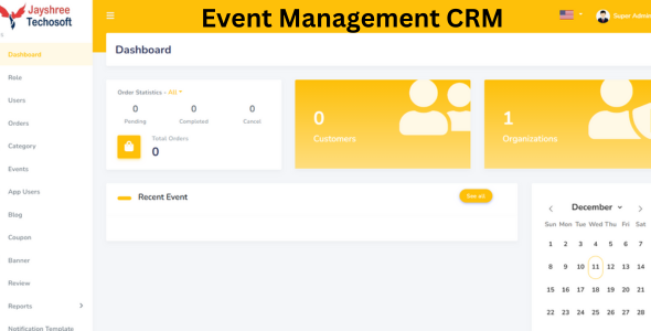 EventMaster CRM: 